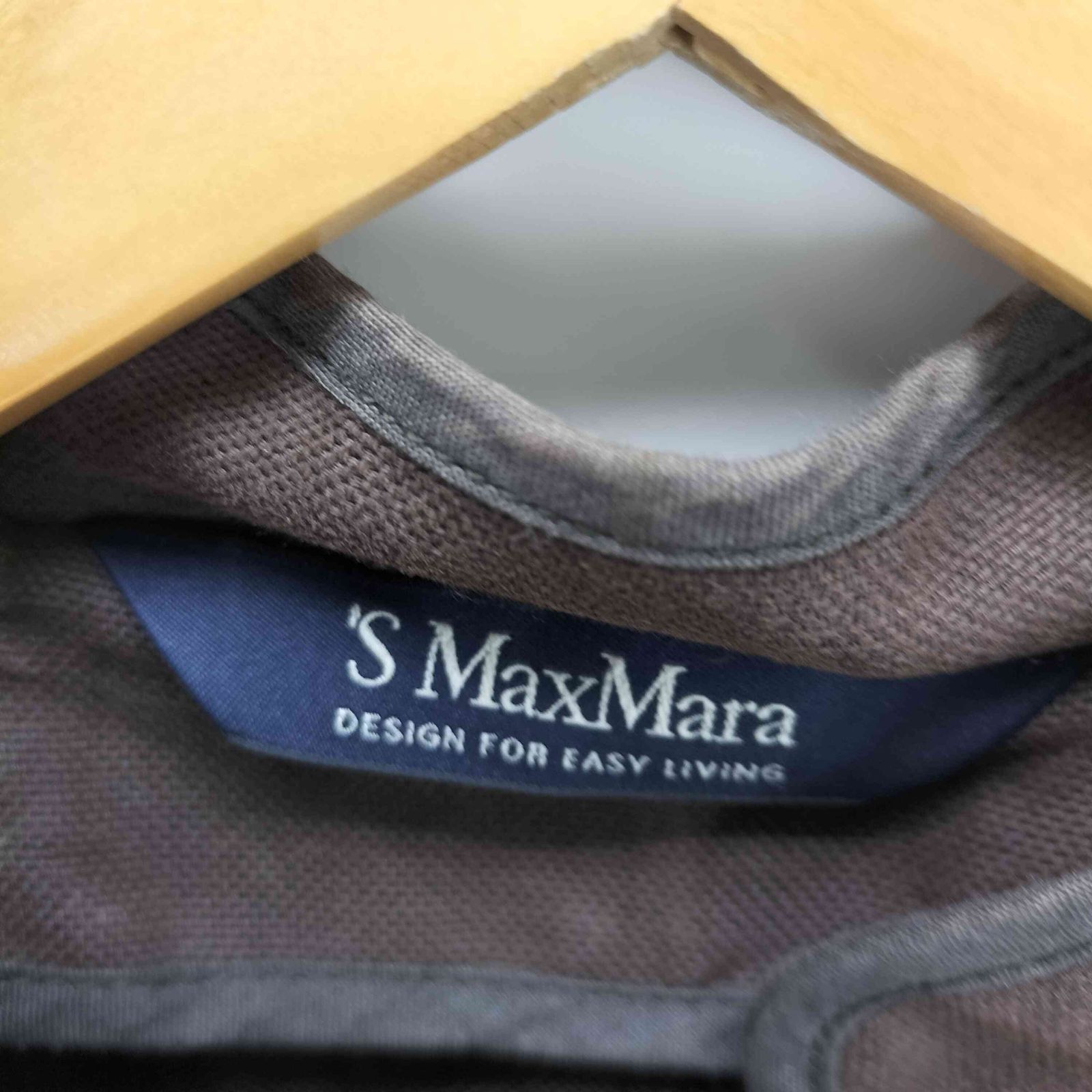 エスマックスマーラ S Max Mara リネン混 スタンドカラー