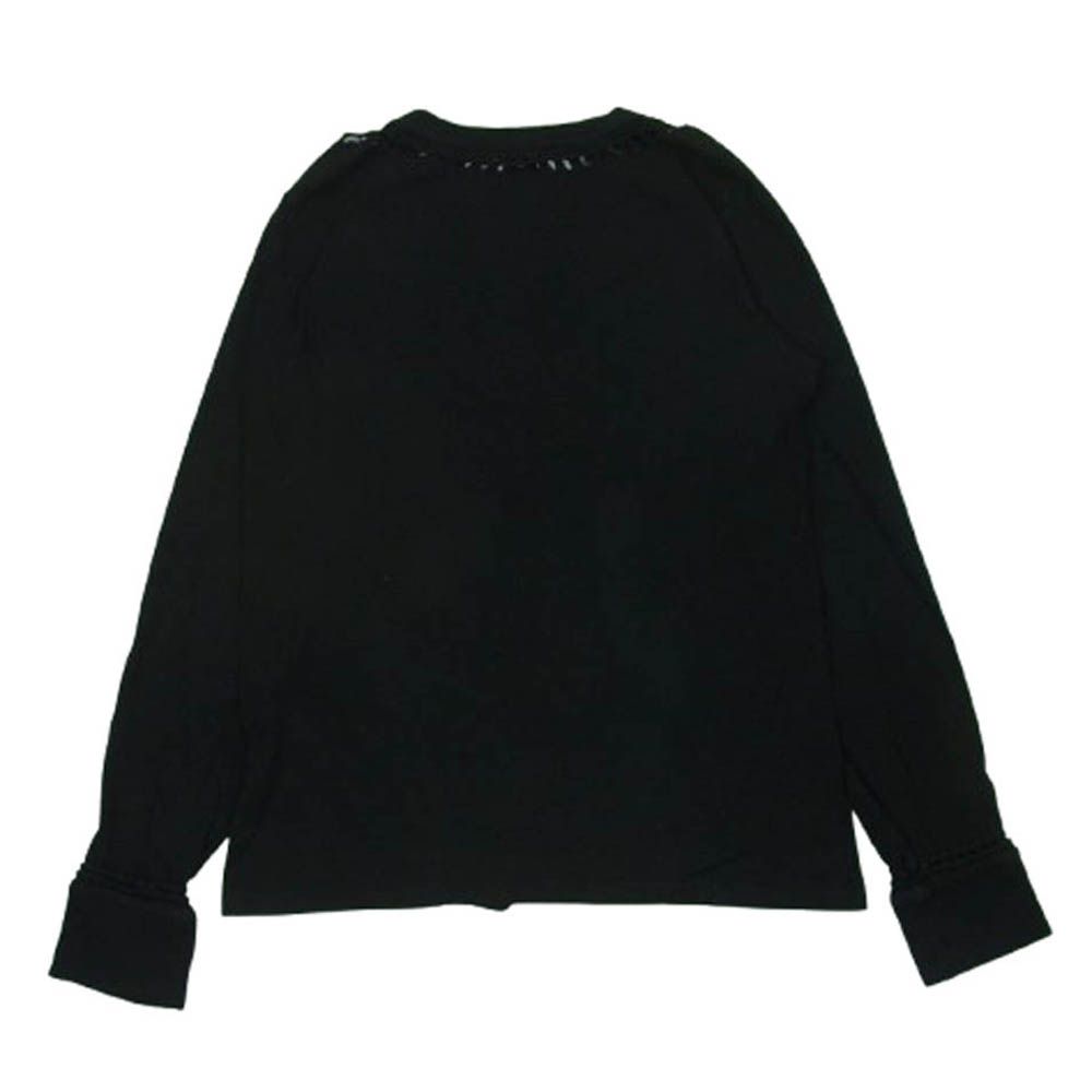 ナンバーナイン 編み込みロンT NUMBER (N)INE 編み込みデザインVネック