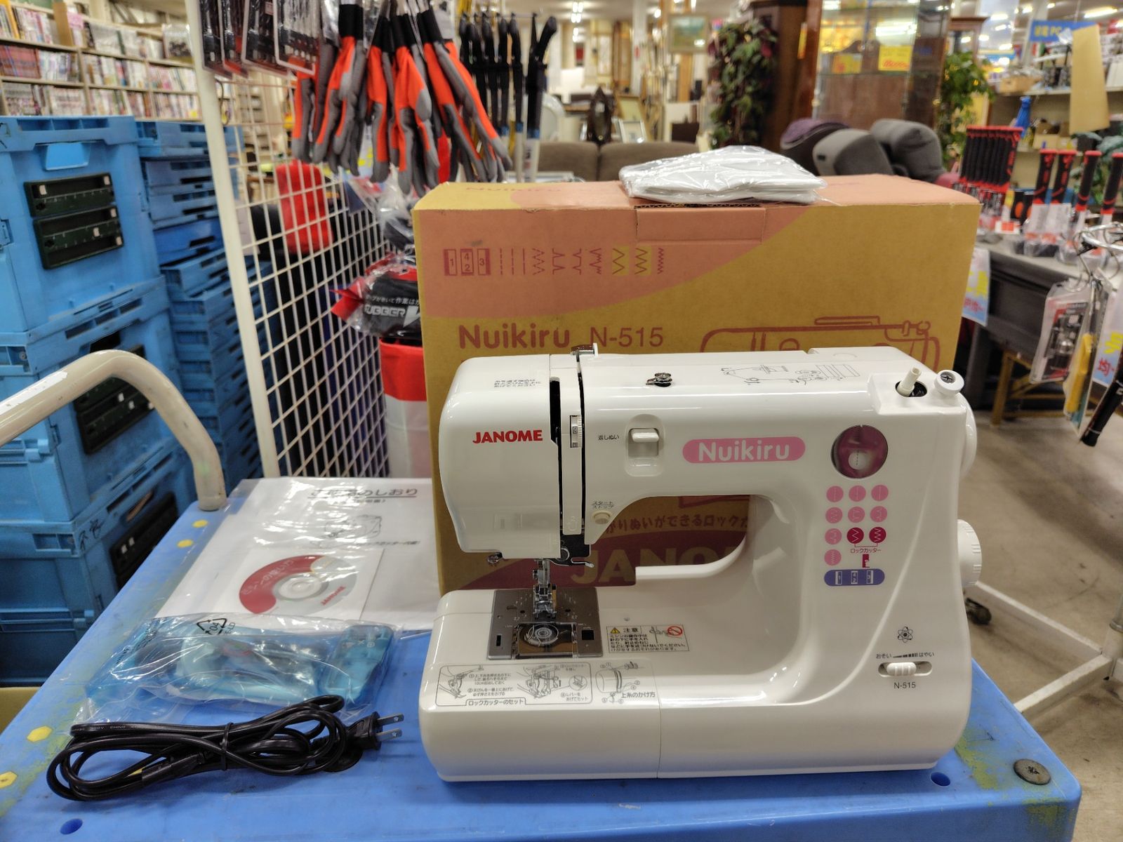 中古】JANOME ジャノメ ヌイキル内蔵型電子制御ミシン Nuikiru N