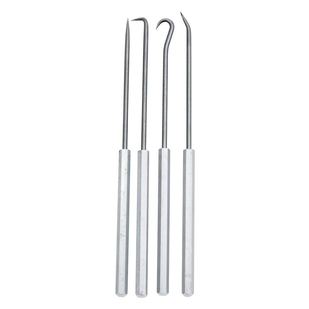Ullman Pick and Hook Set， Steel， 6-5/16in.L， 4 pcs 