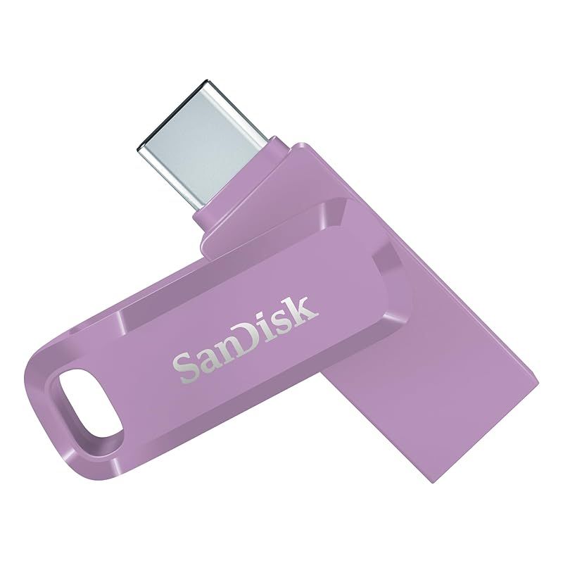 SanDisk（サンディスク） 256GB ウルトラデュアルドライブ Go USB Type-Cフラッシュドライブ 最大400MB/秒 ラベンダー SDDDC3-256G-G46L