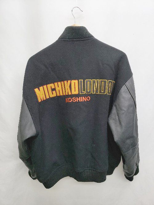◇ MICHIKO LONDON ミチコロンドン レザー 長袖 スタジャン サイズF