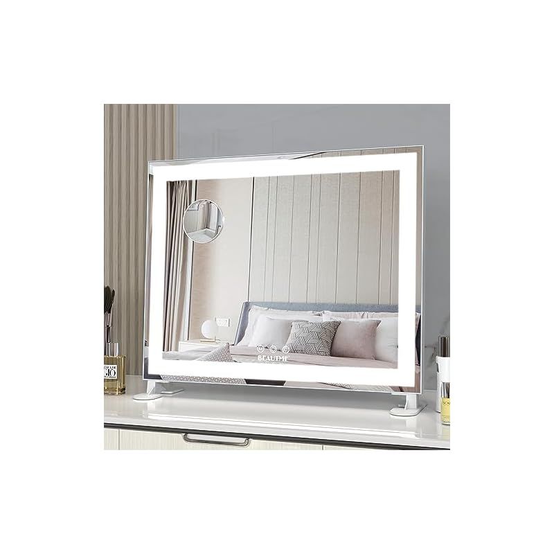 ANYHI 女優ミラー 卓上 ハリウッドミラー 女優ミラー 壁掛け LEDベルト