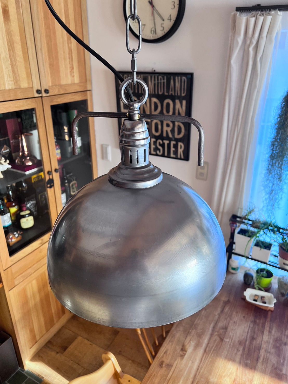 メタリックグレー ドーム型ペンダントライト 2個セット 02-hs2982c_1.jpg