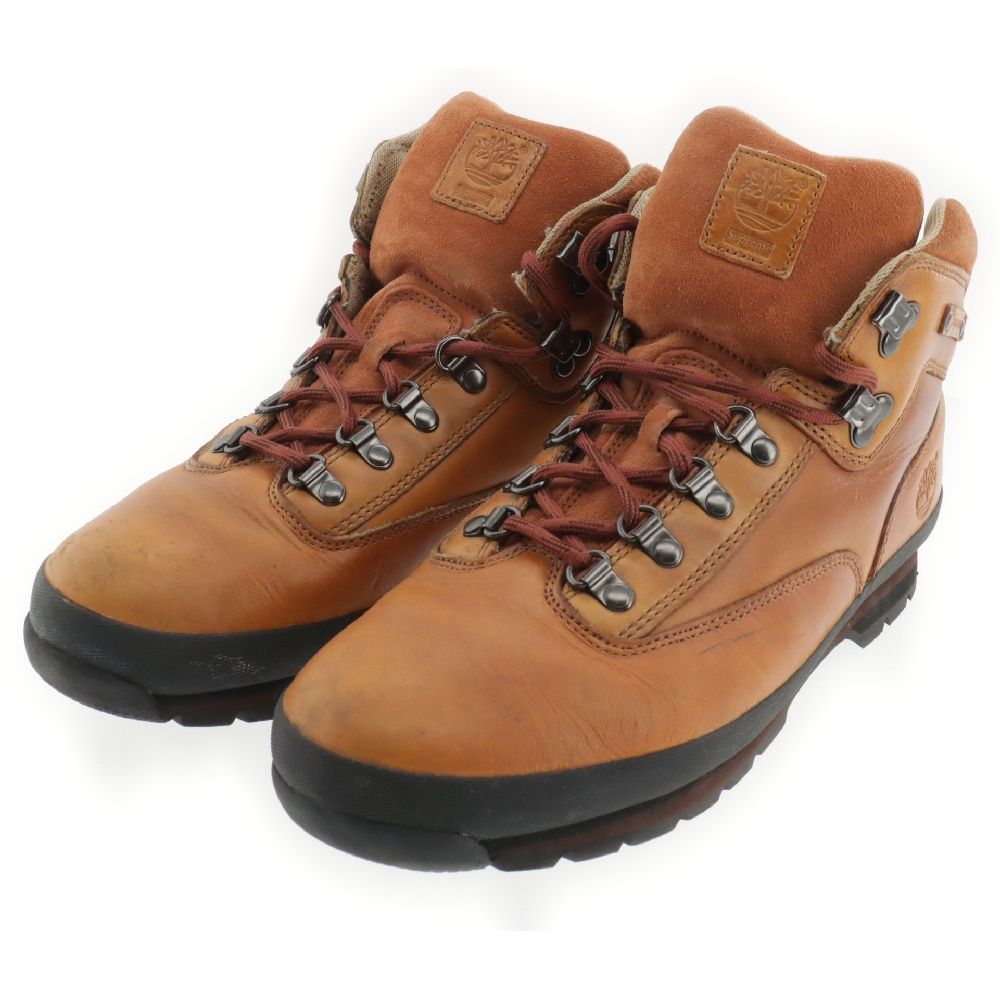 SUPREME (シュプリーム) 11AW ×Timberland Euro Hiker ティンバーランド ユーロハイカー レザーハイカット トレッキングブーツ ブラウン 84563