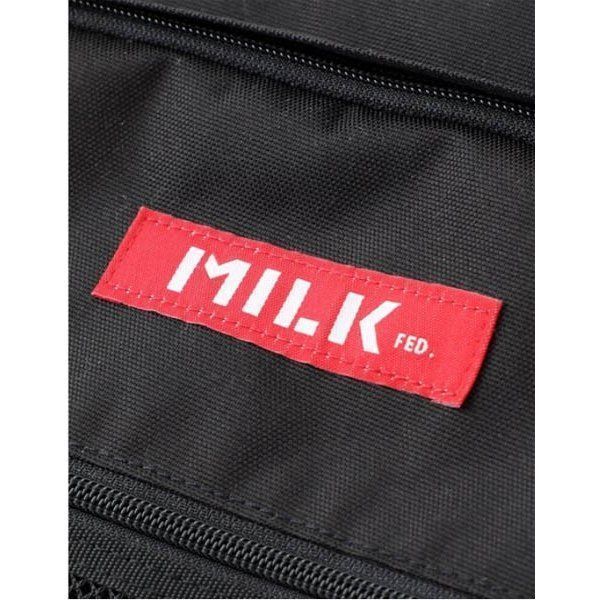 限定クーポン リュック ミルクフェド バックパック MILKFED W ZIP BP BAR 103202053019 ブラック 黒 バッグ 通学 通勤 出張 ノートパソコン ビジネスバッグ ブランド 大容量 おしゃれ milkfed レディース メンズ 容量