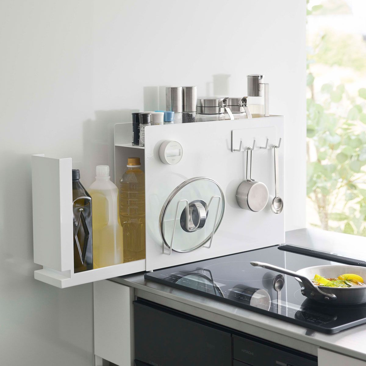 調味料収納アイデア 山崎実業 tower タワー 隠せる調味料ラック ホワイト SPORTUS