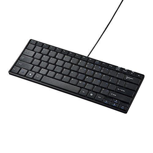 テンキーなし_単品 サンワサプライ 英語配列USBスリムキーボード パンタグラフ テンキー無し ブラック SKB-E3U