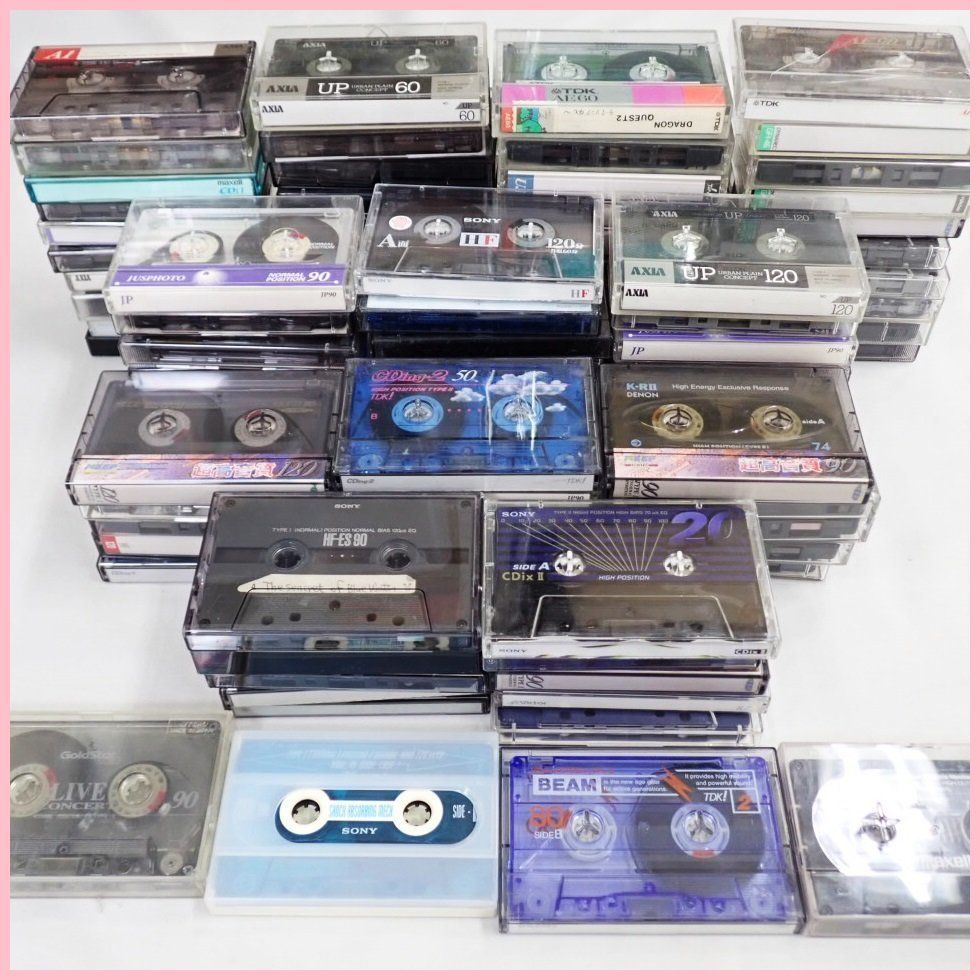 カセットテープ 88本セット/maxell/Konica/SONY/AXIA/TDK/DENON/Victor 