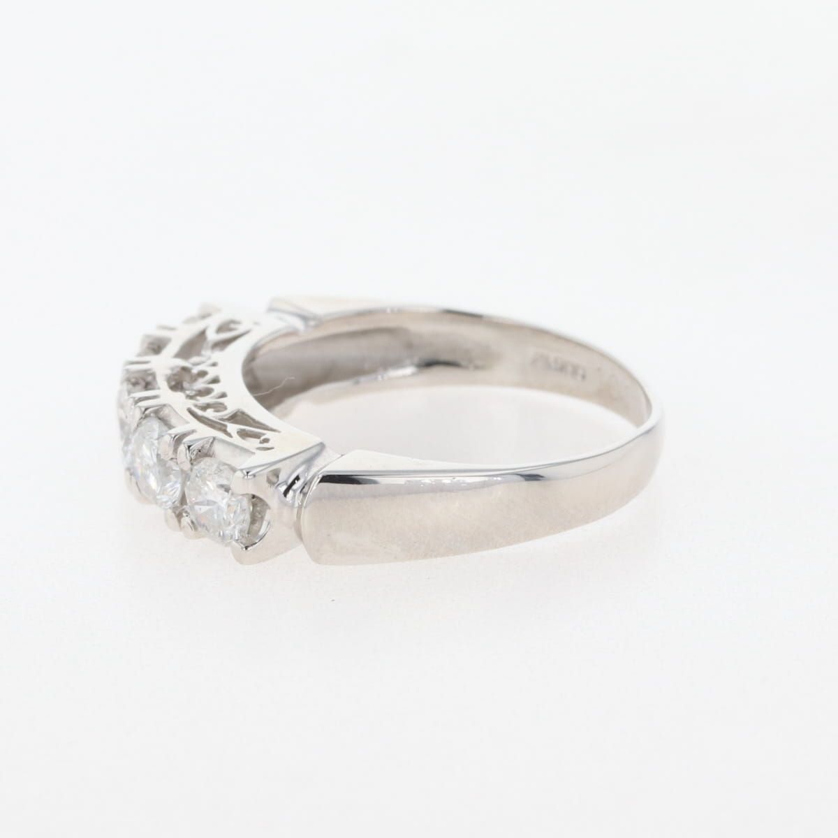 メレダイヤ デザインリング プラチナ 指輪 リング 10.5号 Pt900  