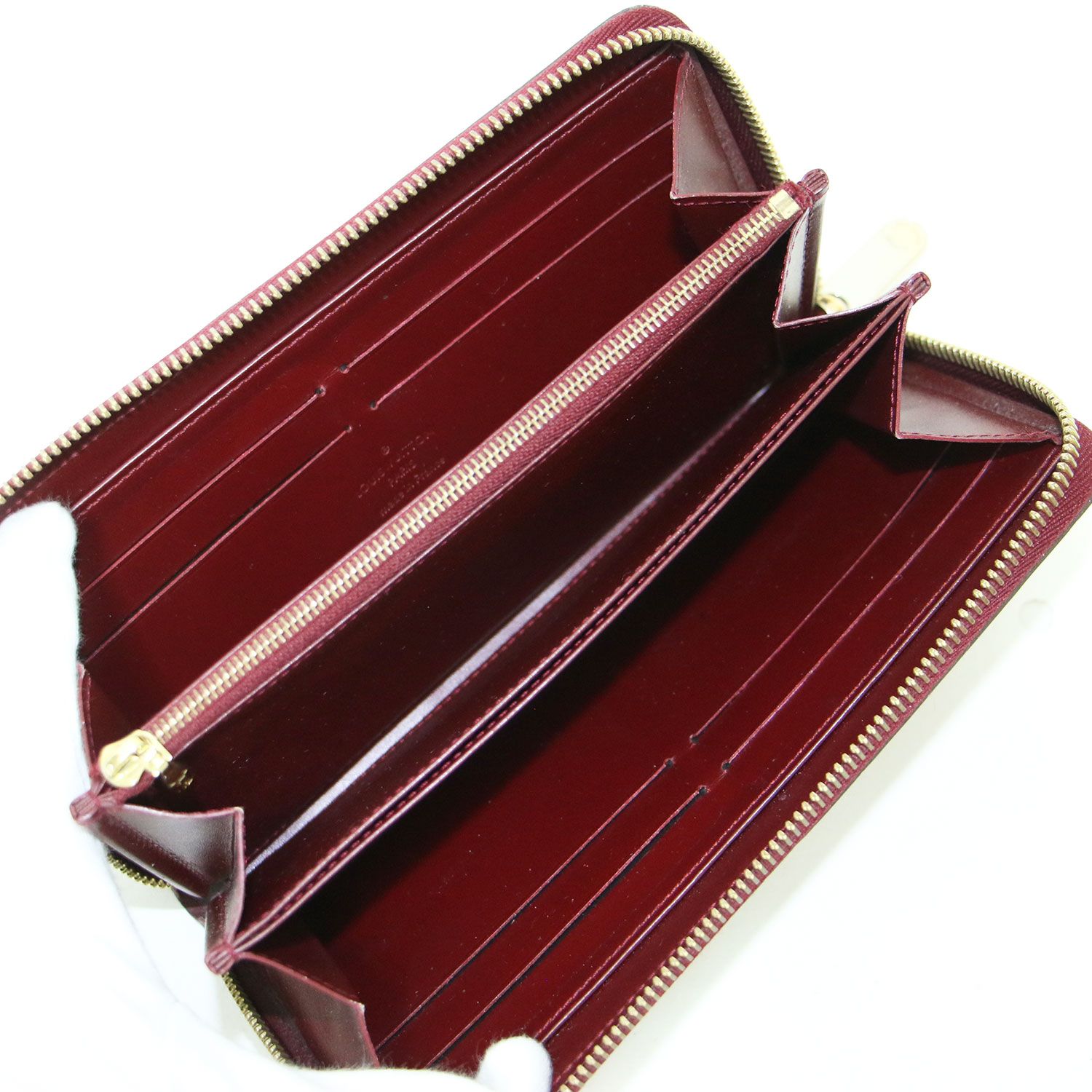 ルイヴィトン ヴェルニ 長財布 ヴァイオレット エナメルレザー