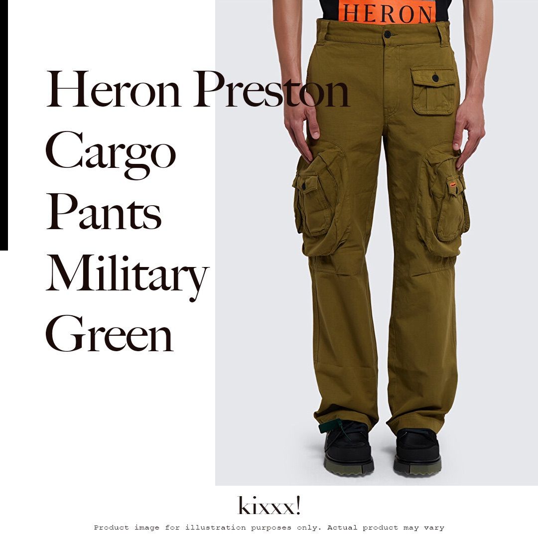 Heron Preston Cargo Pants Military Green ヘロンプレストン カーゴ ...