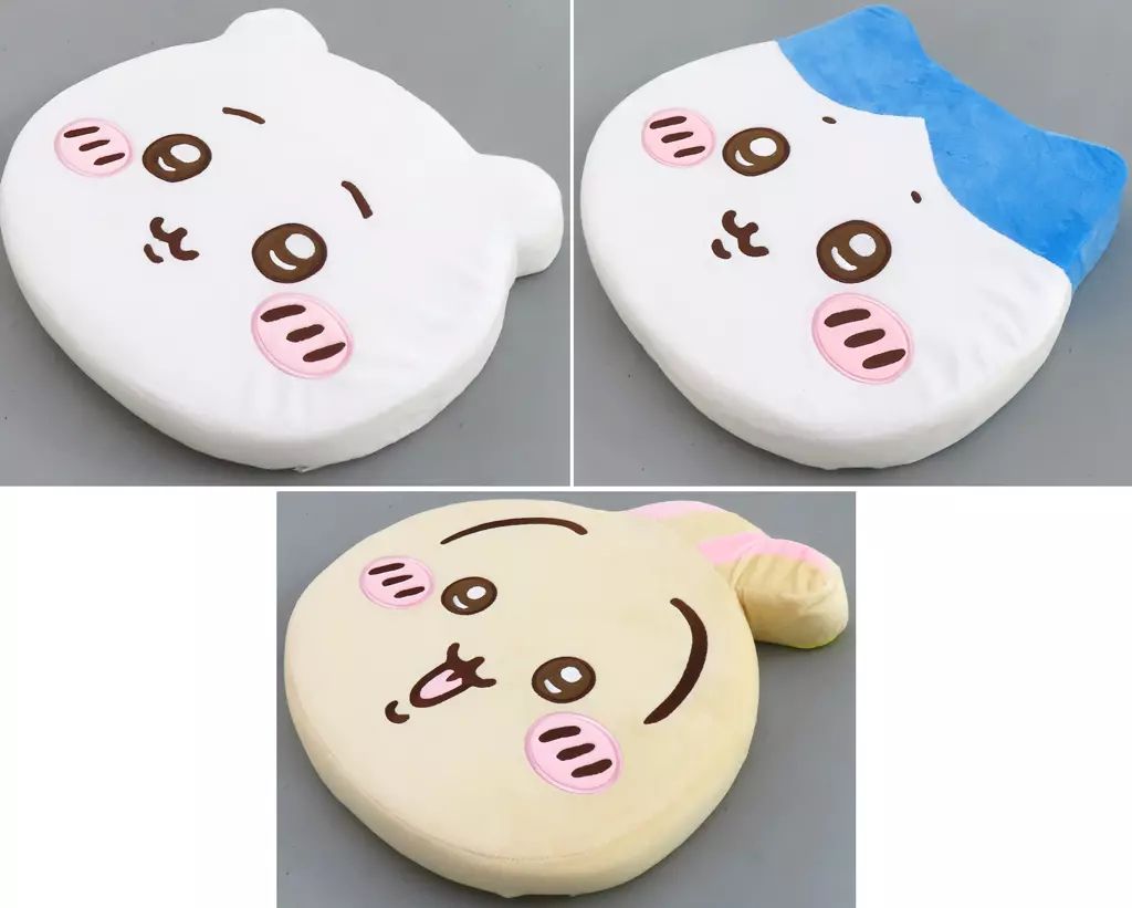 ちいかわ　低反発クッション　3種類セット ちいかわ、ハチワレ、うさぎの低反発クッションがプライズ展開！お部屋