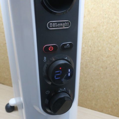 デロンギ アミカルド オイルヒーター RHJ35M1015-BK ピュアホワイト ブラック