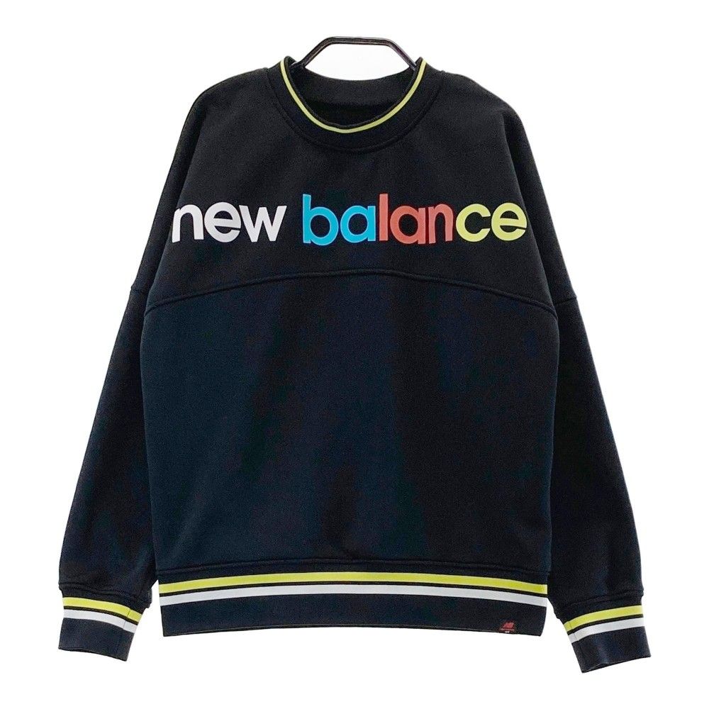 サイズ：1 NEW BALANCE ニューバランス  裏ボア 長袖スウェット トレーナー  ブラック系 [240101235298] ゴルフウェア レディース ストスト