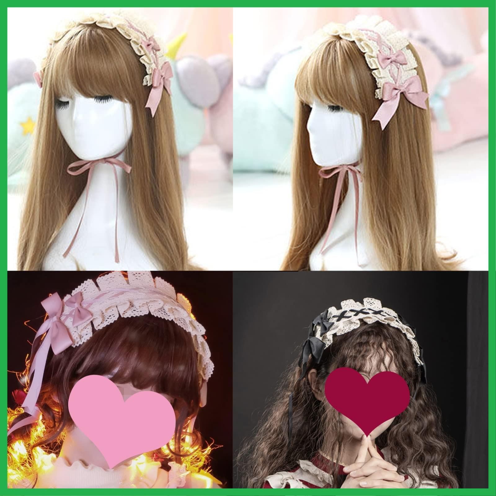 ヘッドドレス ロリータ 髪飾り ゴスロリ ヘアアクセサリー