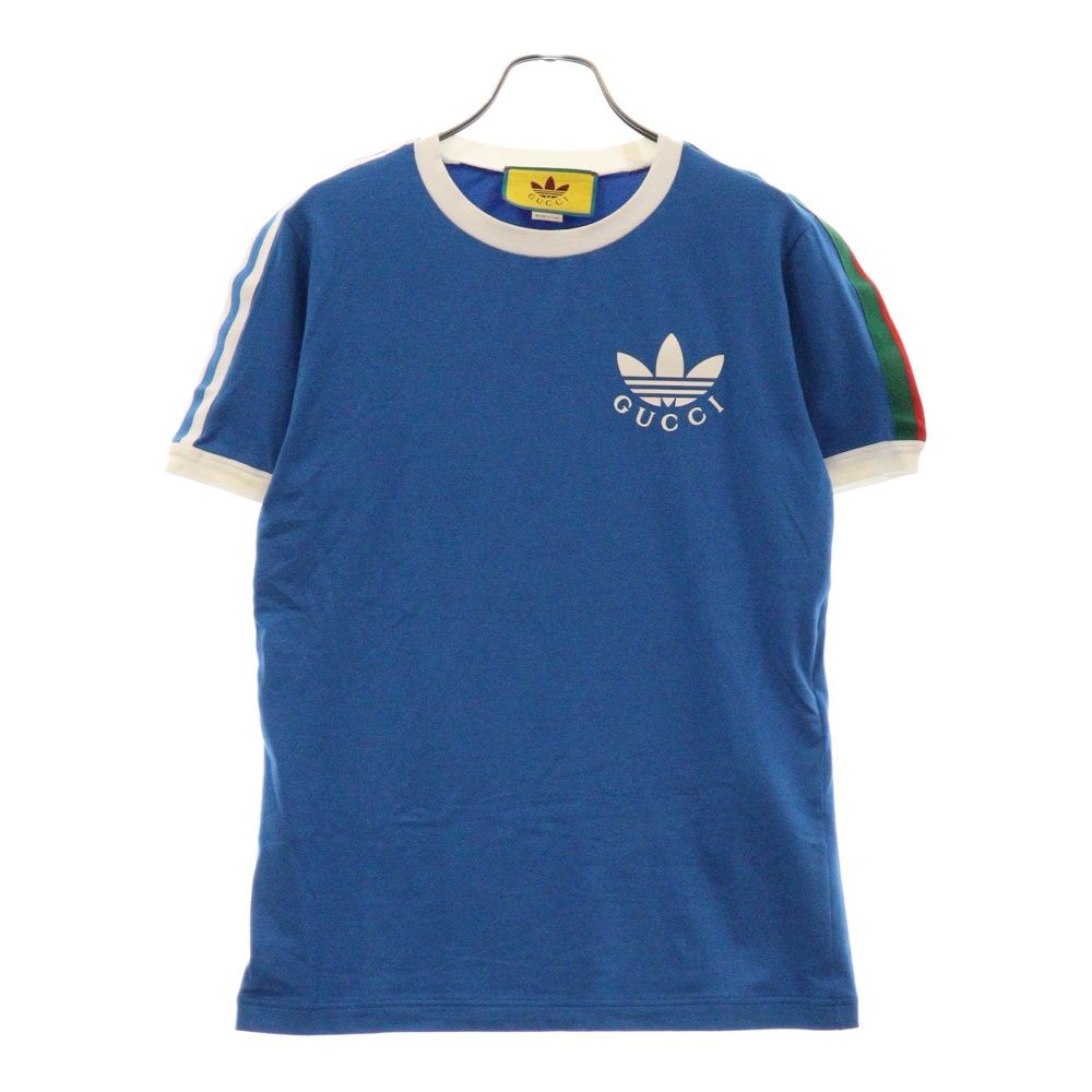 GUCCI (グッチ) ×ADIDAS アディダス フロントロゴ 半袖Tシャツ