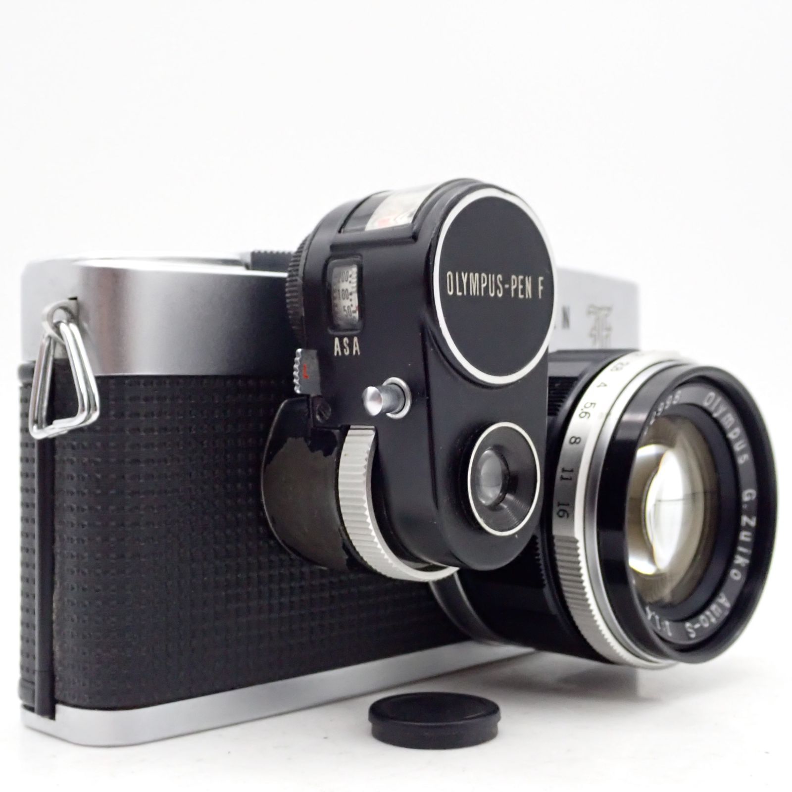 良品 OLYMPUS PEN-F 一眼レフイルムカメラ ハーフフレイム