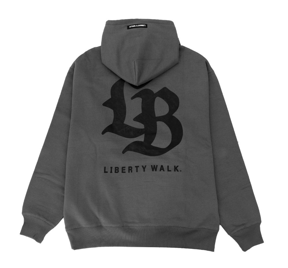 LIBERTY WALK LB Original Logo Hoodie Gray Lサイズ メンズ