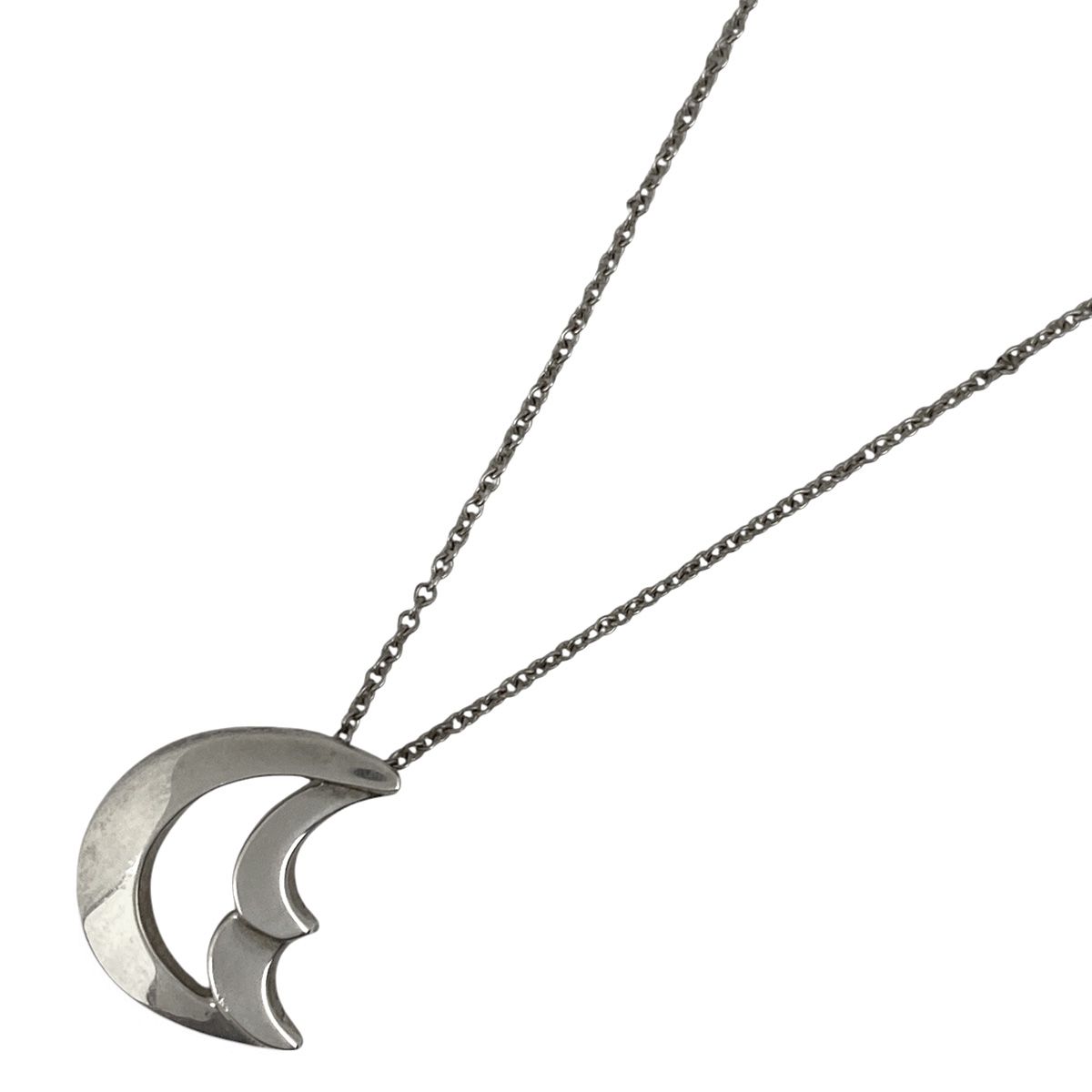 【良品】ティファニー ネックレス クレセントムーン 0814002 Tiffany&Co ティファニー クレセントムーン 三日月 ネックレス