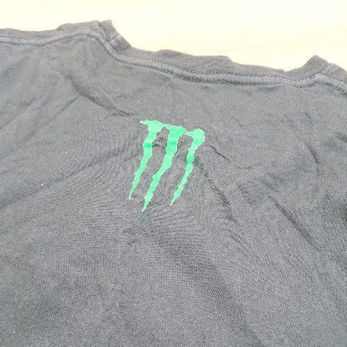 ◇ Monster Energy モンスターエナジー コットン100％ アメリカ 半袖 Tシャツ サイズM ブラック系 レディース E  【1402280007387】