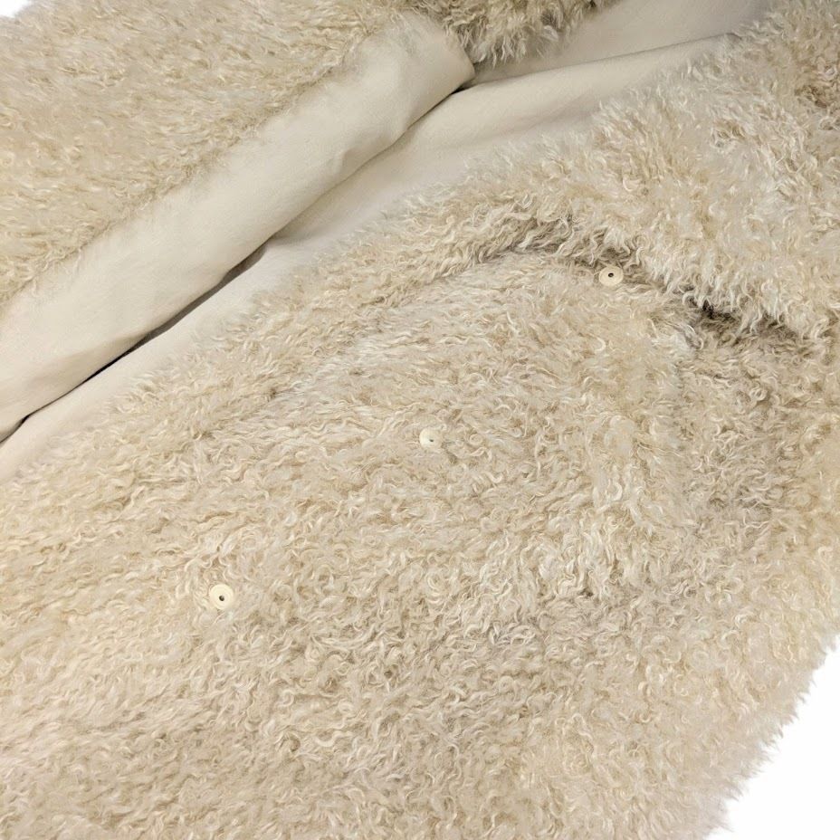 THINK FUR シンクファー Curly Eco Fur Vest エコファー ロング
