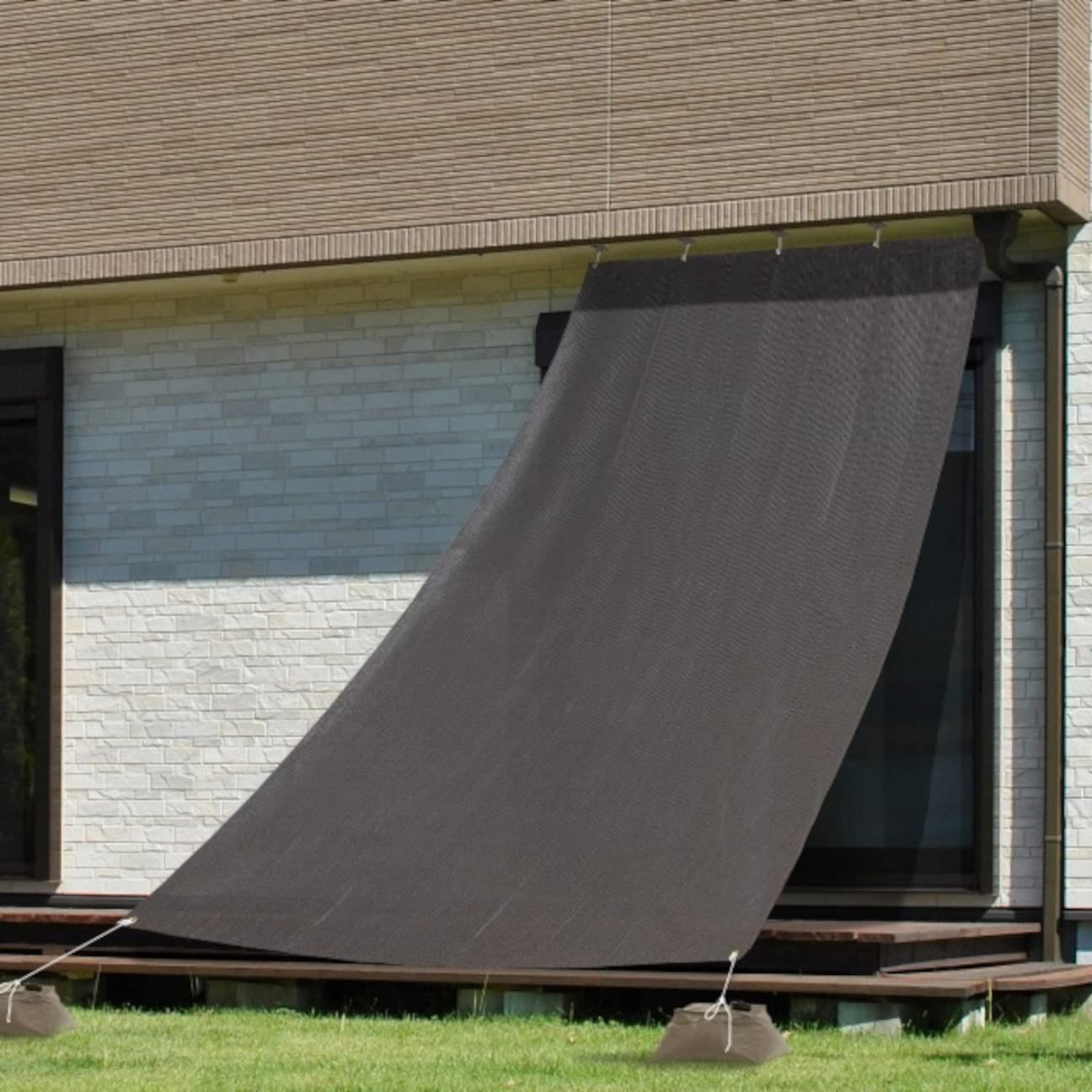チャコールグレー_2×3m_単品 タカショー 日よけ クールシェード プライム チャコールグレー 2×3m ポリエチレン GCS ハイグレードモデル 【5】 シェード サンシェード オーニング GCS-W30C5