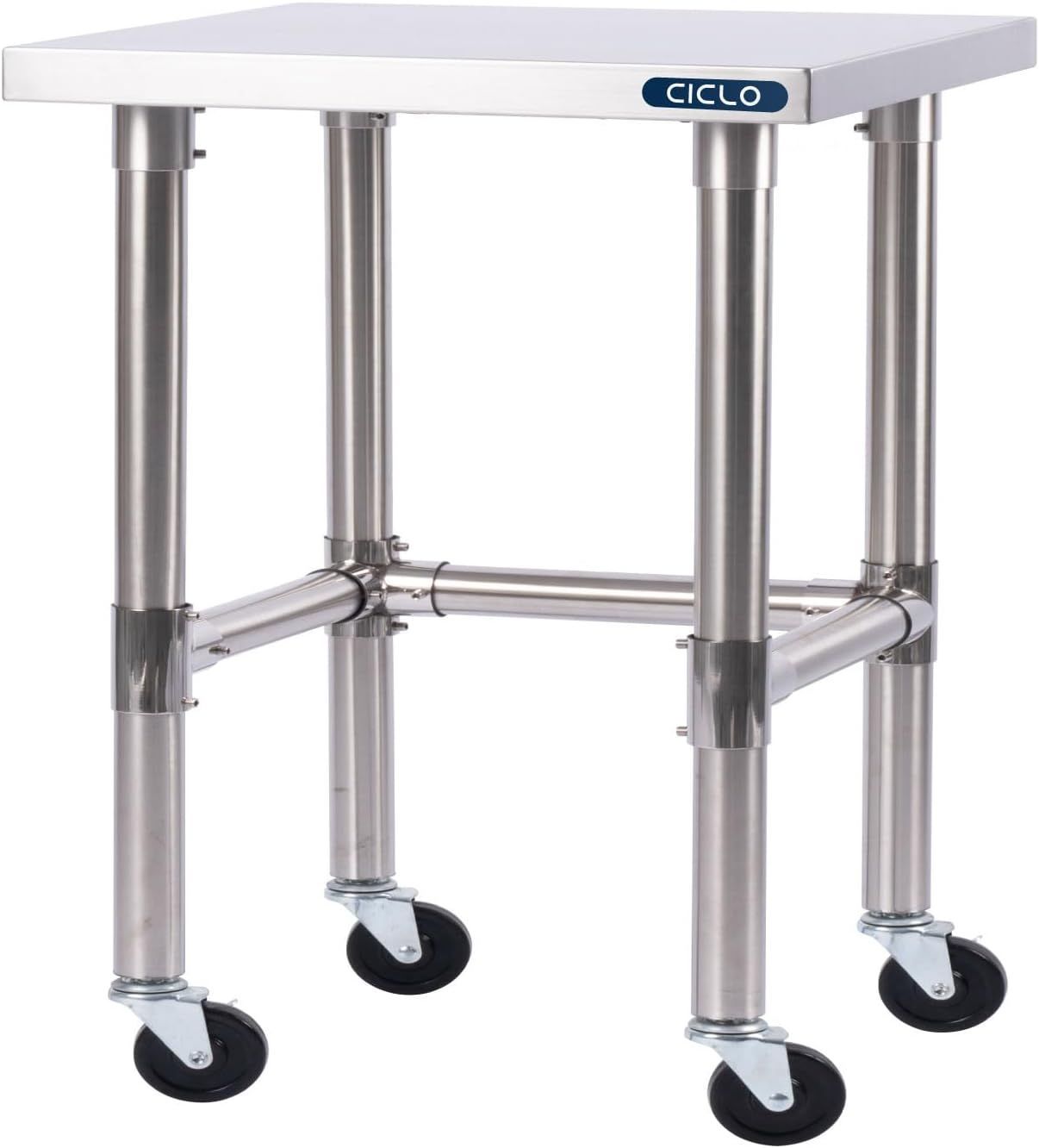 ステンレス 三方枠 コンロ台 業務用 調理台 日本製 W60×H80×D60cm キャスター付き ステンレス調理台 業務用キッチン 調理作業台 厨房作業台 作業テーブル 業務用作業台 業務用ステンレス作業台 キッチン作業台 kot3s800ca-6060