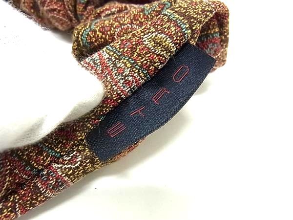 □美品□ ETRO エトロ キャンバス ペイズリー柄 シュシュ ヘアゴム