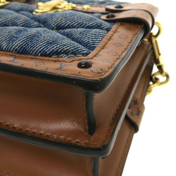精妙な ルイヴィトン･モノグラムデニム トランククラッチ M55047 Bランク 説得的な