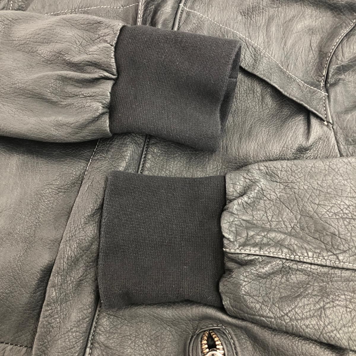 GIORGIO BRATO ジョルジオブラット レザー コート サイズ：48 ブラック