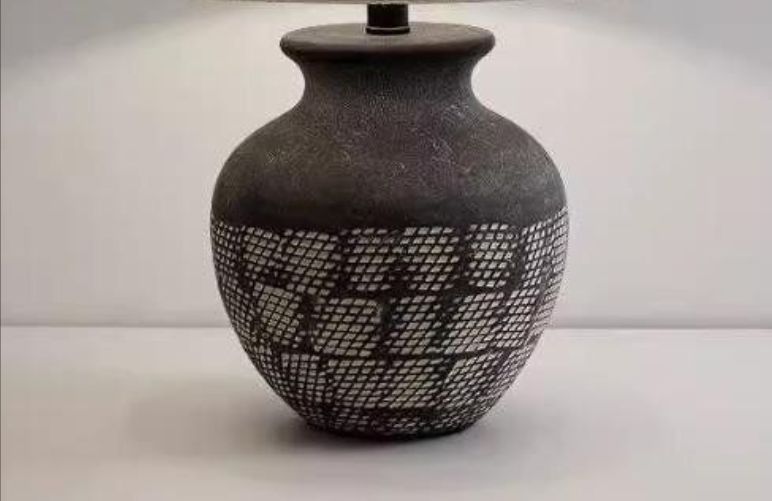 侘び風 アンティーク照明 インテリア ヴィンテージ デザイン 陶器 テーブルランプ スタンドライト