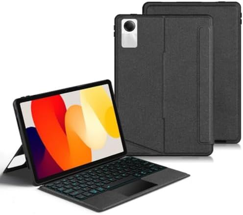 縦置き対応 Xiaomi Redmi Pad SE 11インチ キーボード タッチパッド バックライト付き マグネット式 ケース 分離式 シャオミ redmi pad se キーボードケース 磁気吸着 トラックパッド付き