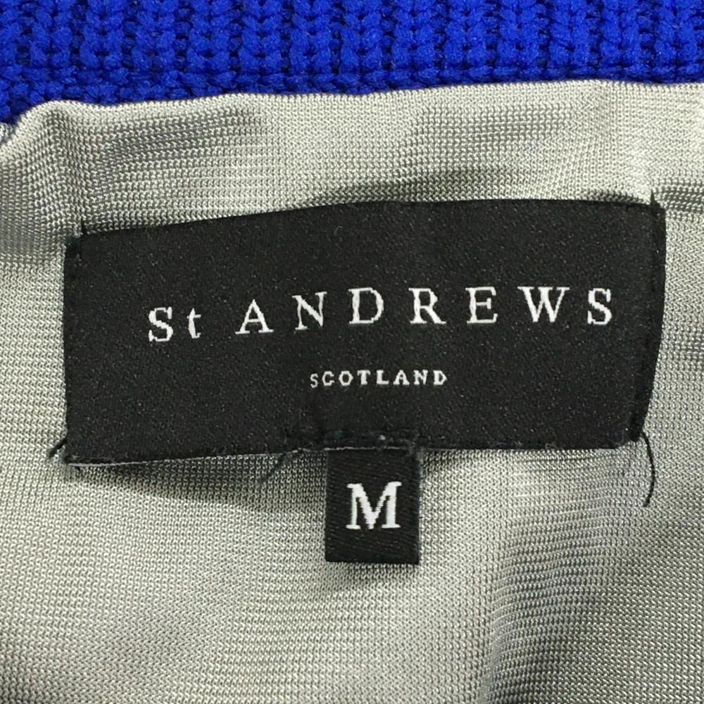 【美品】M ST ANDREWS セントアンドリュース ニットセーター 裏地付 St ANDREWS セントアンドリュース セーター 白 編地模様 裏地付