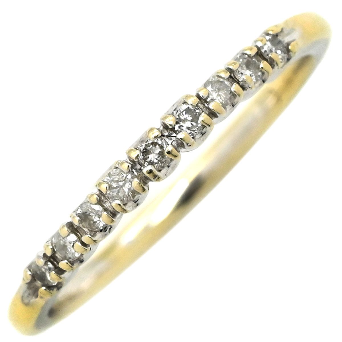 美品ダイヤモンドリング 8号14k WG 8石のダイヤモンド 純金リング｜レディース,リング商品｜PRIMA