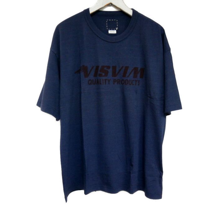 VISVIM FIL JUMBO ロゴプリントTシャツ クルーネック　ネイビー VISVIM FIL JUMBO ロゴプリントTシャツ クルーネック ネイビー