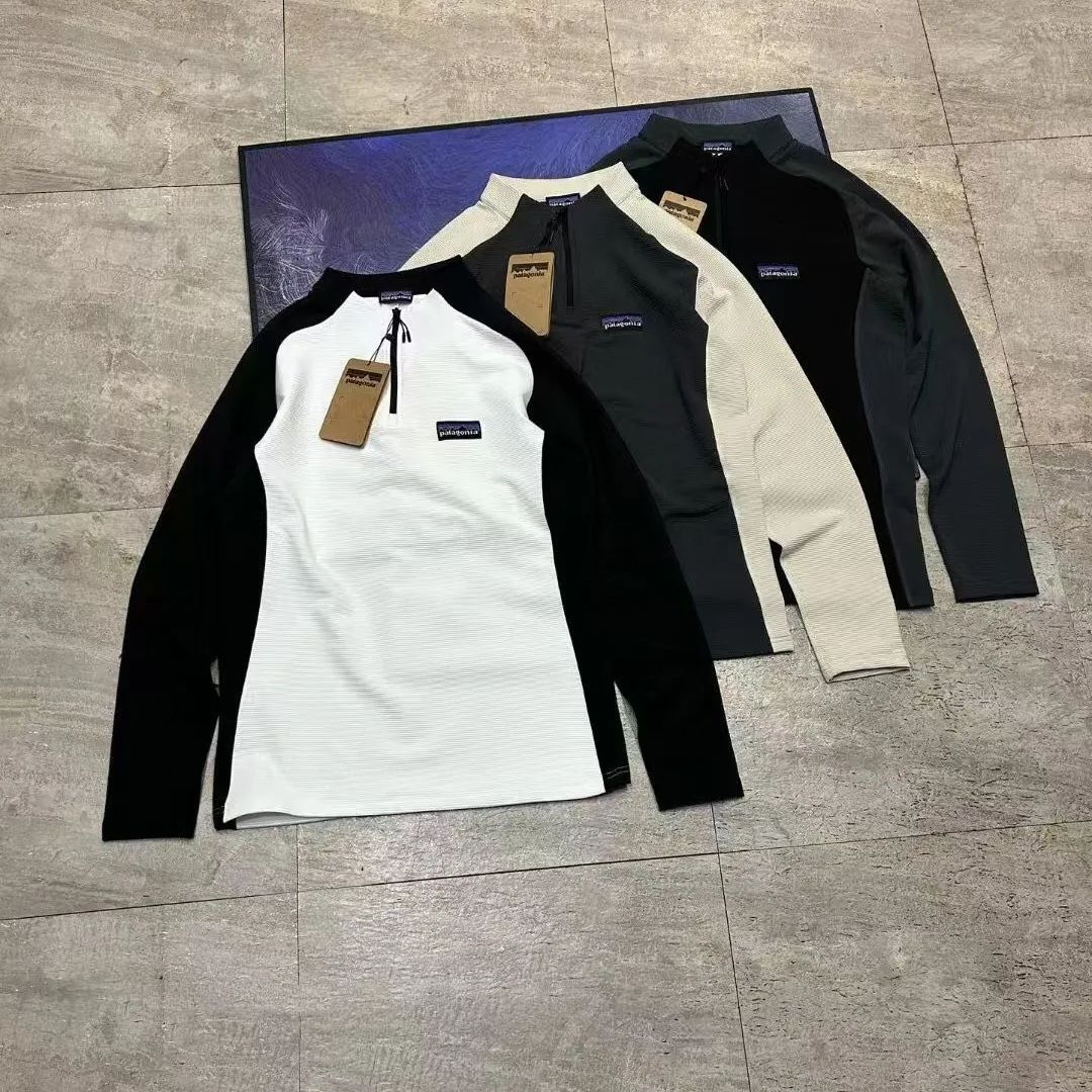 Patagonia新作ハーフジップスタンドアップカラーカジュアル通勤ボトムシャツ長袖スウェットシャツ