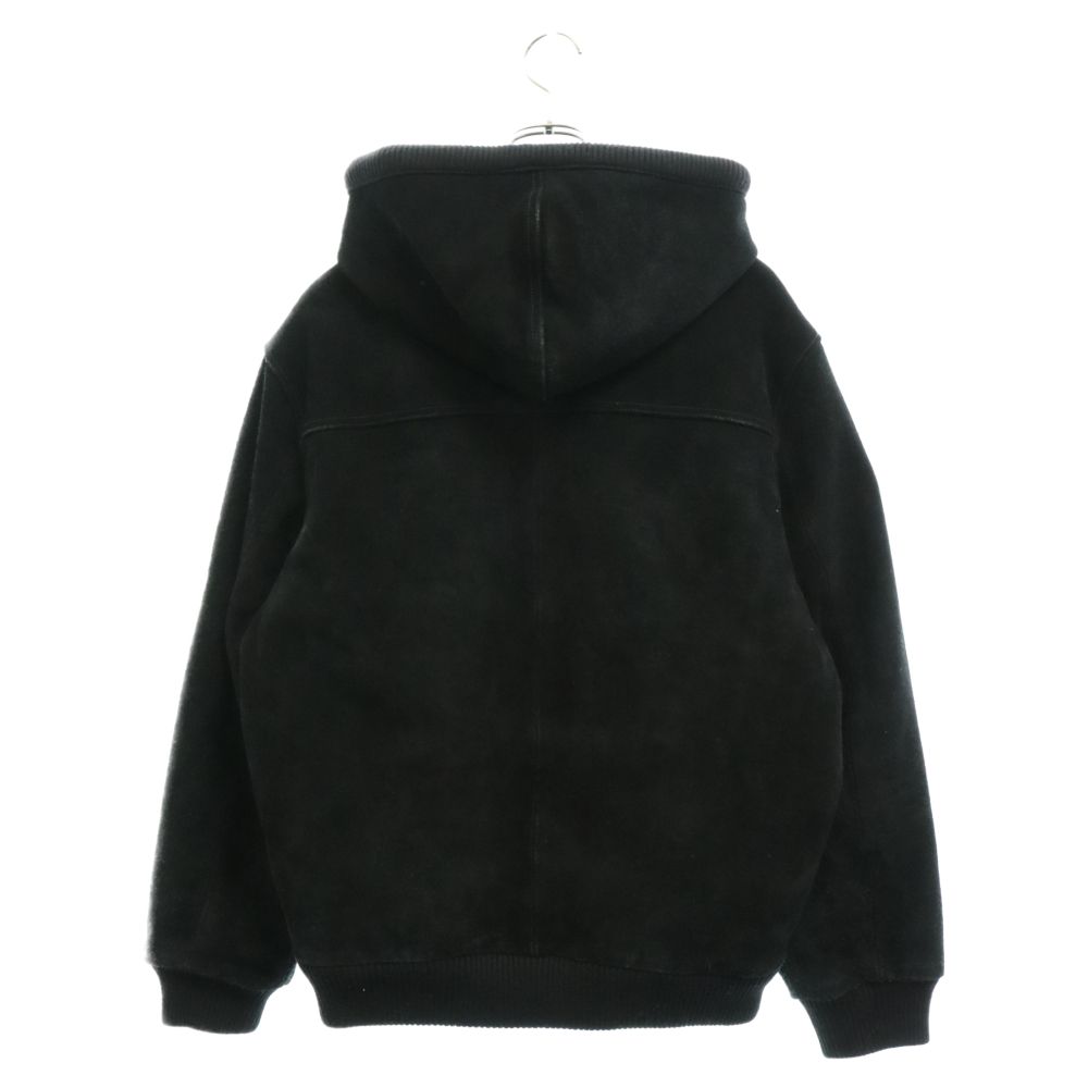 SUPREME (シュプリーム) 17AW Hooded Suede Work Jacket フーデッド スエード ワークジャケット ジップアップ  ブルゾン ブラック - メルカリ