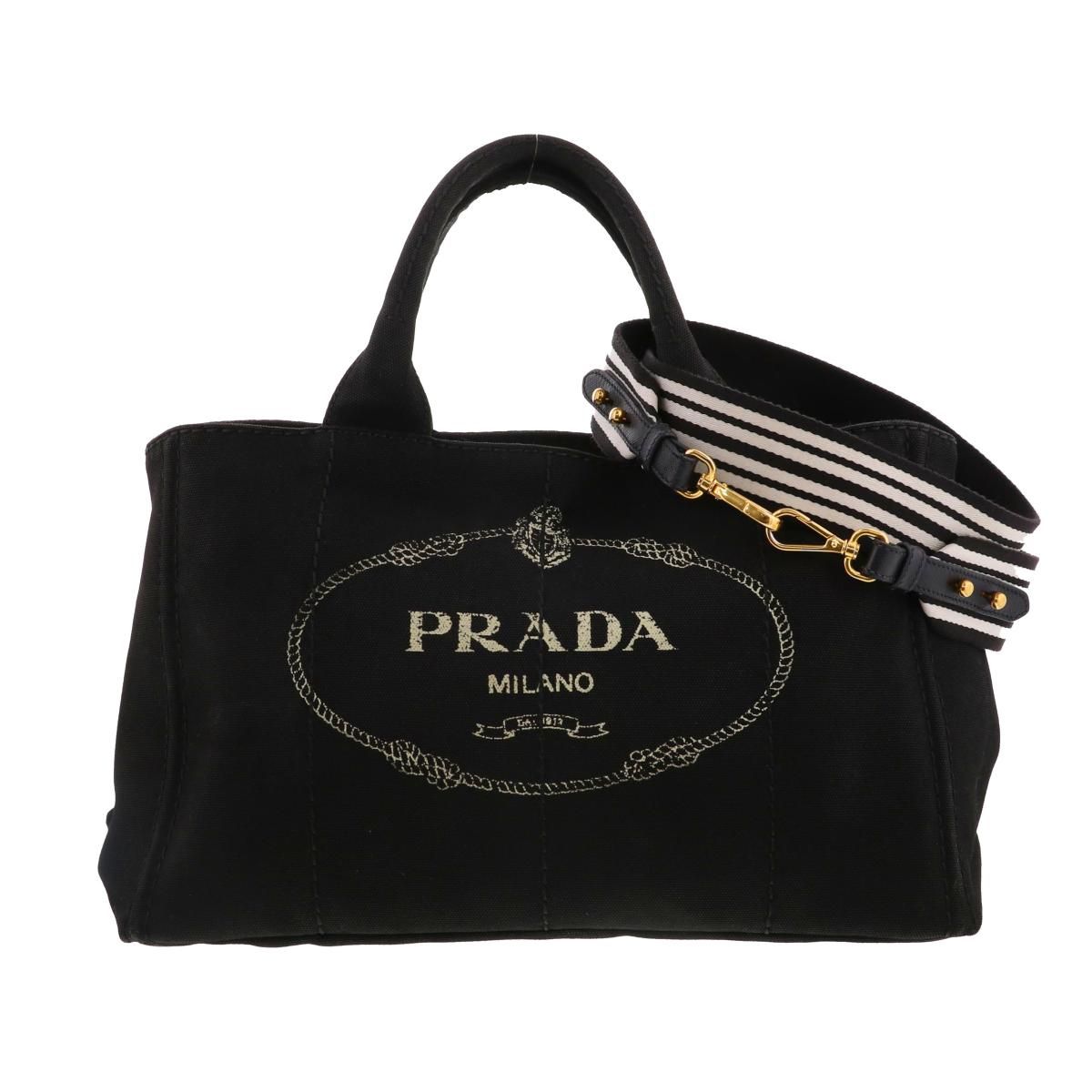 中古】 PRADA （プラダ） ｶﾅﾊﾟ 2WAY ﾄｰﾄﾊﾞｯｸﾞ バッグ ハンドバッグ 