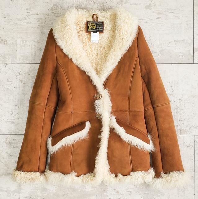 OwenBarry オーエンバリー ☆ ムートン コート 38 イギリス製 ラム