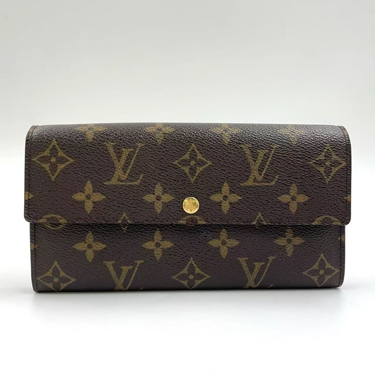 良品✨　ルイヴィトン 長財布 ポシェット ポルトモネクレディ モノグラム LOUIS VUITTON ポシェット ポルトモネ クレディ モノグラム