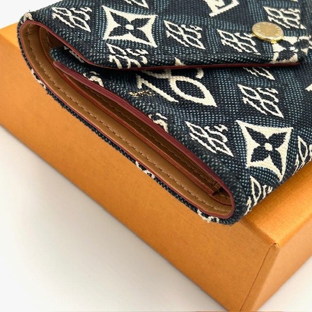 ルイヴィトン ジャガード ポルトフォイユ・ヴィクトリーヌ 三つ折り  