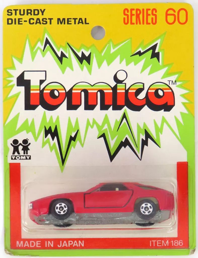 ミニカー 1|63 ポルシェ928 レッド| トミカ SERIES 60 オーストラリア版ブリスター