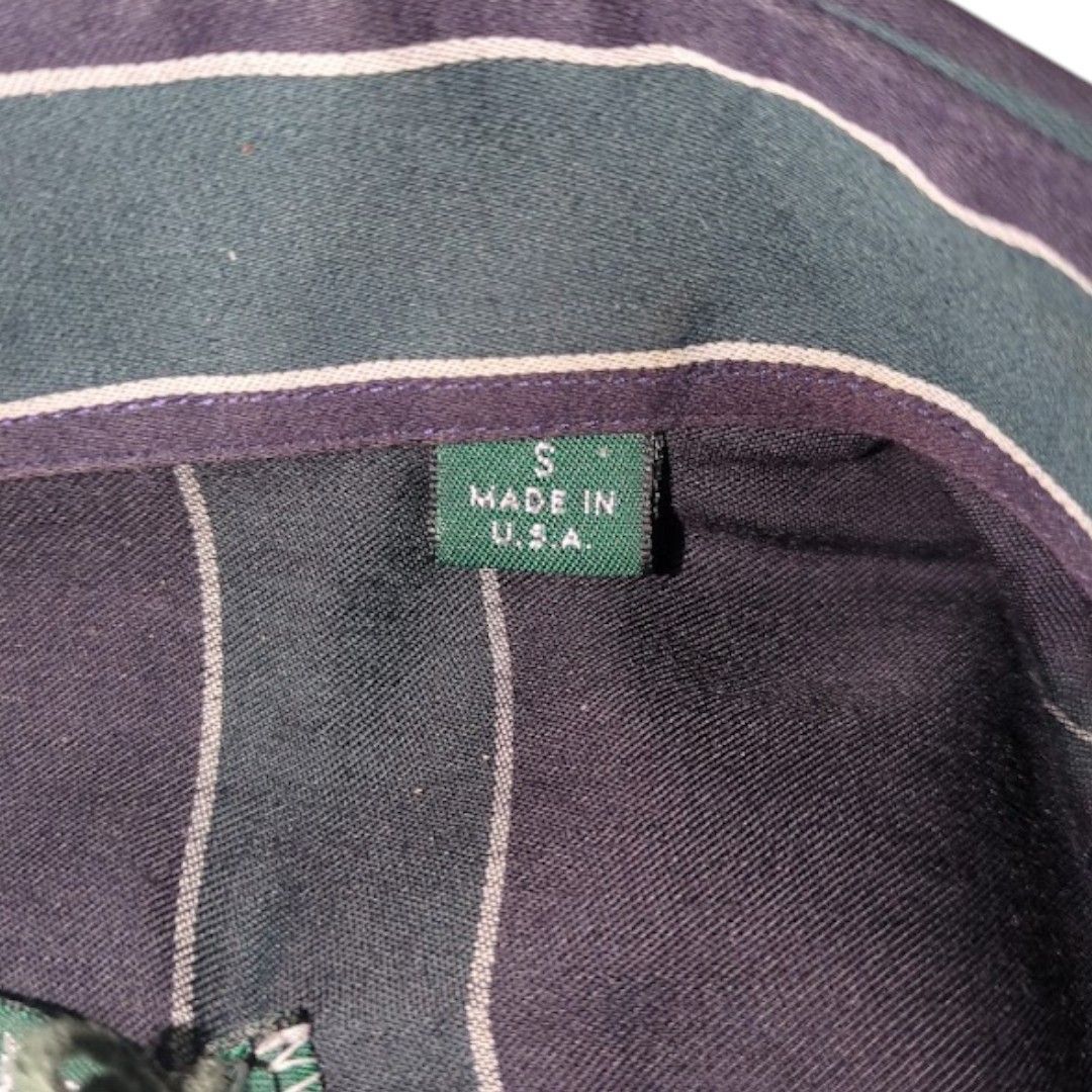 GITMAN BROS Vintage パープル USA製 ストライプシャツ - メルカリ 