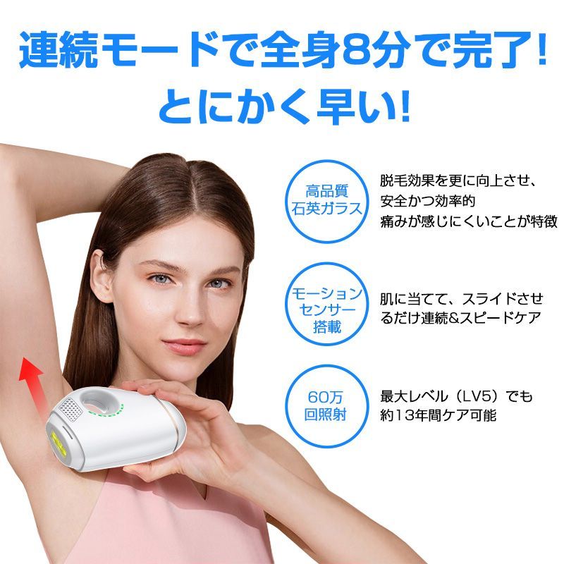 レーザー脱毛器 家庭用 光エステ 全身 メンズ レディース 光エステ