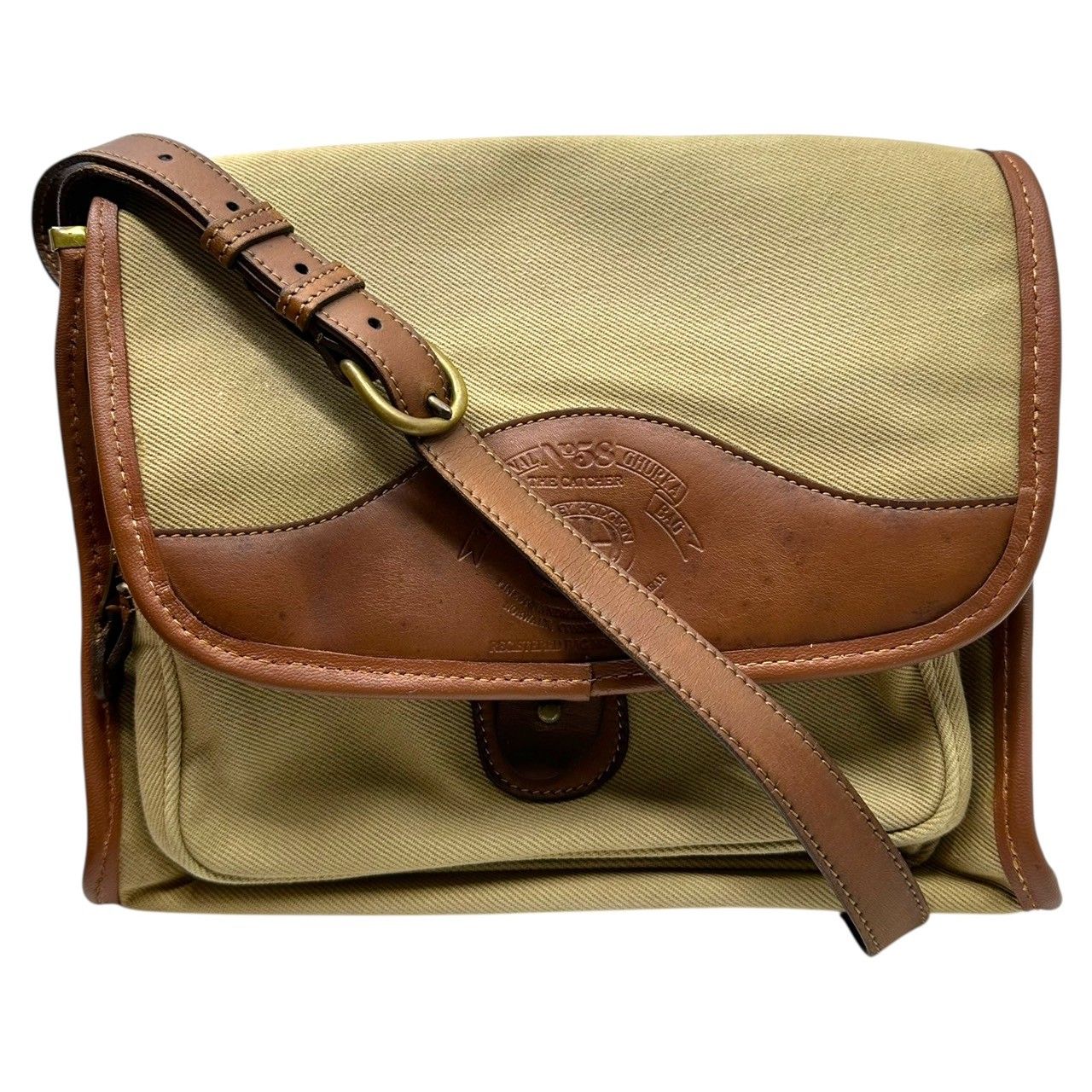 Ghurka キャンバス レザー ショルダーバッグ　グルカ GHURKA(グルカ) N.58 Campus Leather Shoulder Bag キャンパス