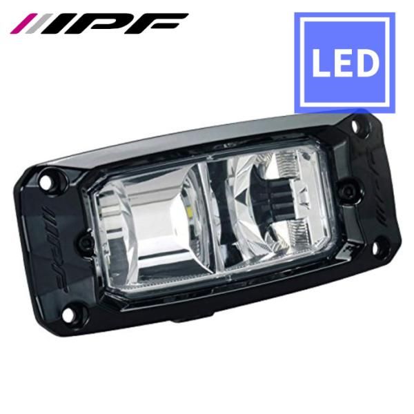 IPF バックランプ 作業灯 ワークライト LED 12V 24V 共通 816XLFM バンパー埋め込みタイプ 1200lm 6000K E1E1
