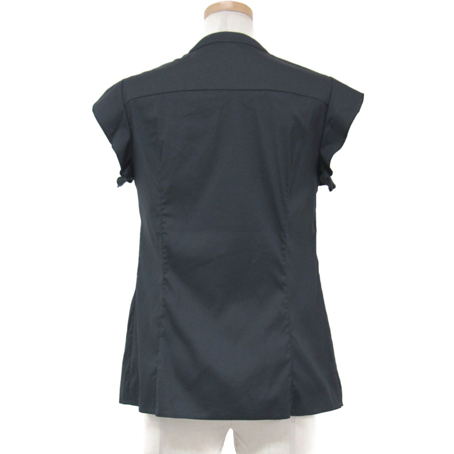 PRADA プラダ ブラウス トップス カットソー ブラック 黒 42 XL 