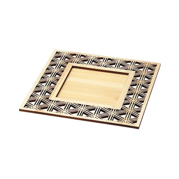 ヤマコー 用美 業務用 ひのき細密 プレート 正角 胡麻 yamaco38164