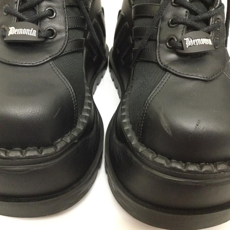USED 古着 スニーカー DEMONIA デモニア Blk Vegan Leather STO08 厚底 